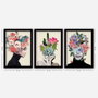 Wallity Cuadro Decorativo Enmarcado Desconocido (3 Piezas)
